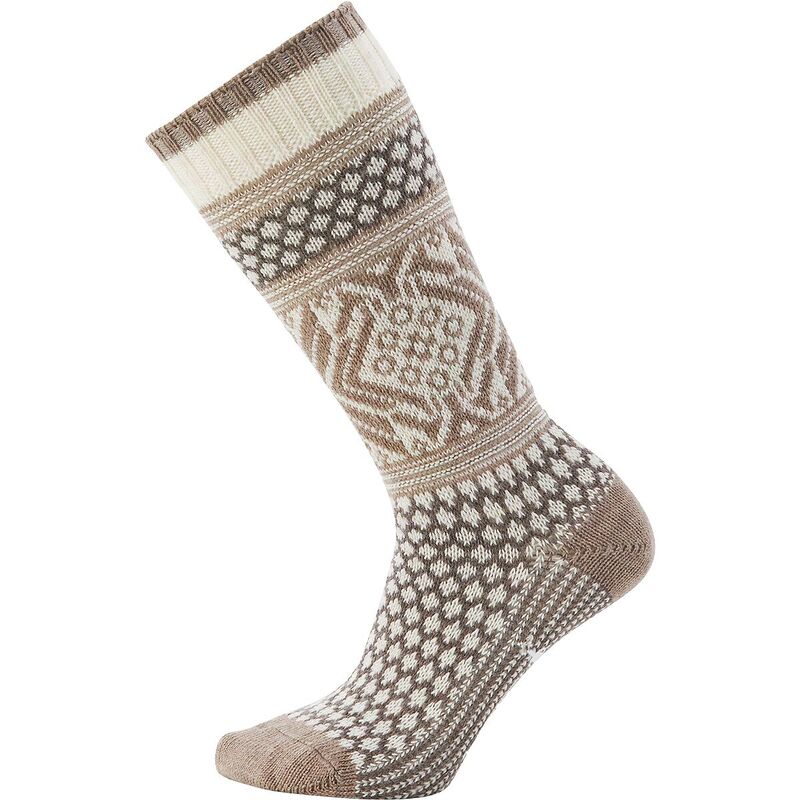 かっこ良い羊毛 レディース アンダーお召しもの ソックス Smartwool Everyday Popcorn Snowflake Pattern Crew Sock - Women\u0027s Moonbeam