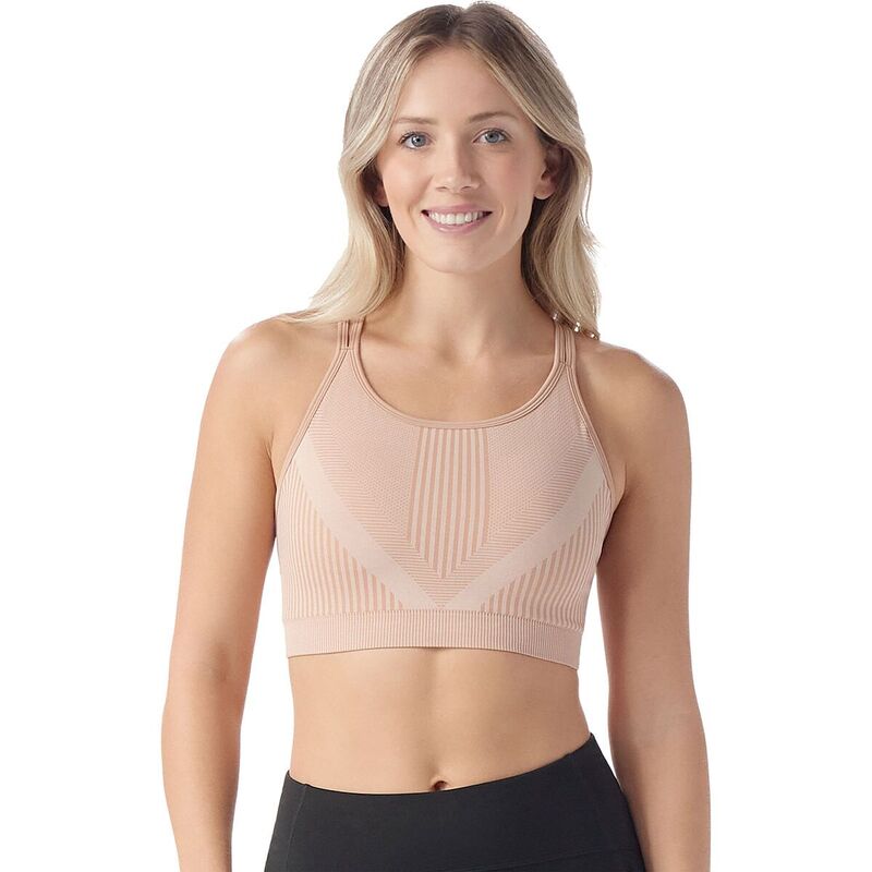 スマートウール レディース アンダーウェア ブラジャー ニット Smartwool Intraknit Strappy Bra - Women's Pink Sugar Heather ヘザー