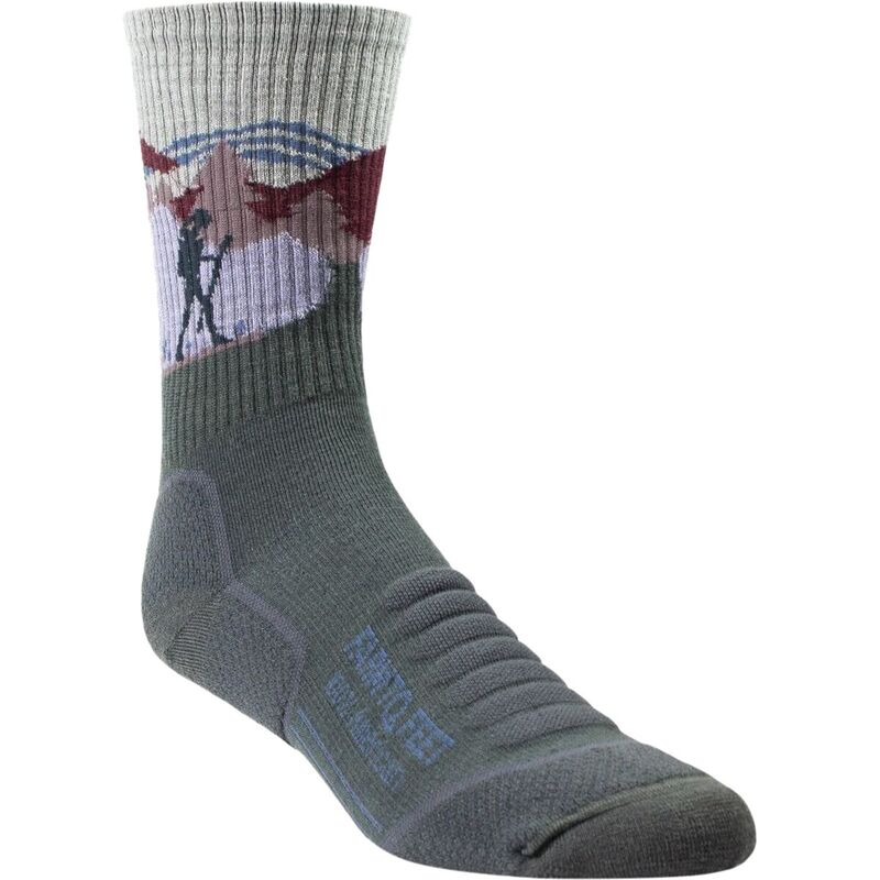 耕園 トゥ フート レディース アンダーお召しもの ソックス Farm To Feet Blue Ridge Hiker 3/4 Crew Sock - Women\u0027s Dark Shadow 青色