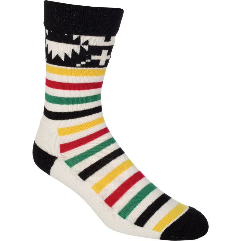 ペンドルトン メンズ アンダーウェア 靴下 Pendleton Merino Jacquard Park Sock Ivory アイボリー