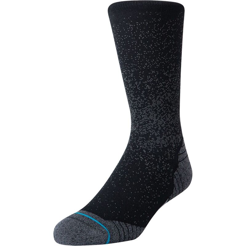 スタンス メンズ アンダーウェア 靴下 Stance Run Light Crew Sock Black ブラック