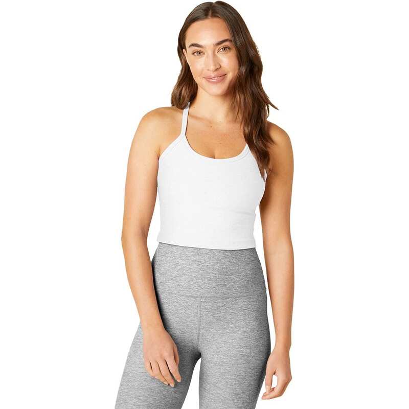 ビヨンドヨガ レディース トップス Tシャツ クロップド Beyond Yoga Spacedye Slim Racerback Cropped Tank Top - Women's Cloud White ホワイト|ReVida 店