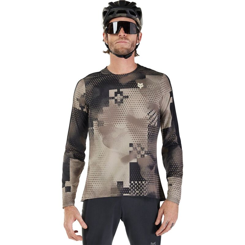 フォックスレーシング メンズ トップス Tシャツ ジャージー 長袖 Fox Racing Flexair Ascent Long-Sleeve Jersey - Men's Pulse Sand サンド