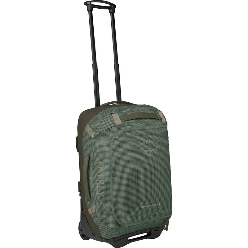 オスプレーパック メンズ 御徒面子 ボストンバッグ 踵 Osprey Packs Transporter Wheeled 40L Duffel Pine Leaf/Earl Grey 薄墨色