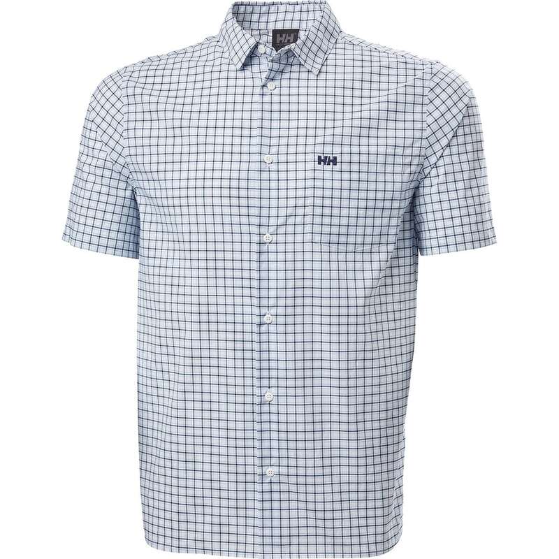 ヘリーハンセン メンズ トップス シャツ 半袖 Helly Hansen Fjord QD 2.0 Short-Sleeve Shirt - Men's White Plaid ホワイト