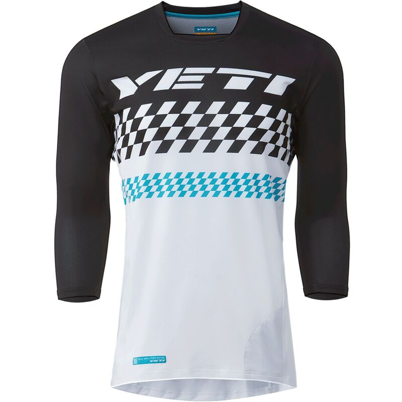 イエティ サイクル メンズ トップス Tシャツ ジャージー Yeti Cycles Enduro 3/4-Sleeve Jersey - Men's Turq Checker チェック