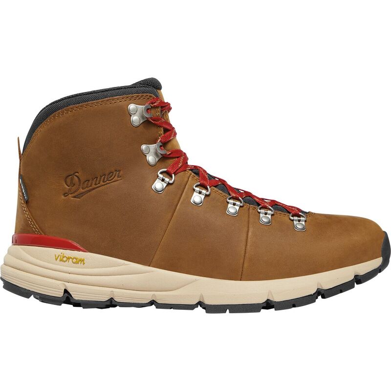 ダナー メンズ シューズ ブーツ・レインブーツ Danner Mountain 600 Leaf GTX Hiking Boot - Men's Grizzly Brown/Rhodo Red レッド