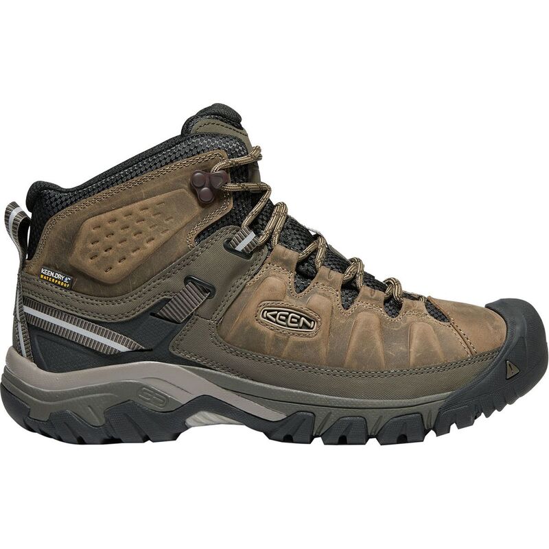 キーン メンズ シューズ ブーツ・レインブーツ レザー KEEN Targhee III Mid Leather Waterproof Hiking Boot - Men's Bungee Cord/Black ブラック
