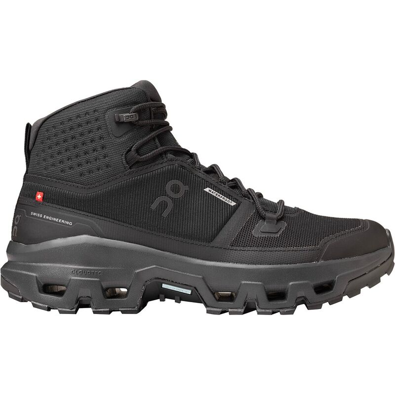 【送料無料】 オン メンズ ブーツ・レインブーツ シューズ Cloudrock Mid Waterproof Hiking Boot - Men's Black/Black