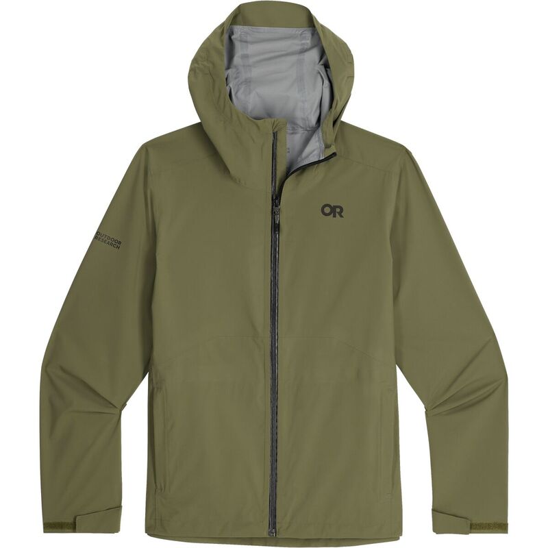 アウトドア問い合わせ メンズ アウター 上衣・上衣 上衣 Outdoor Research Stratoburst Stretch Rain Jacket - Men\u0027s Ranger Green 緑であること