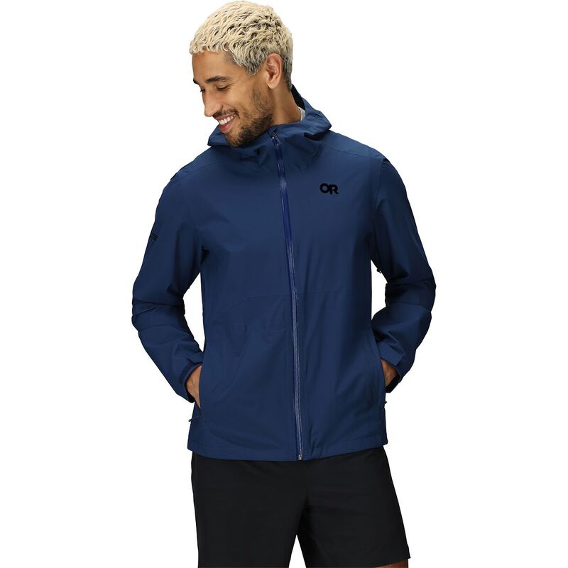 アウトドア問い合わせ メンズ アウター 上衣・上衣 上衣 Outdoor Research Stratoburst Stretch Rain Jacket - Men\u0027s Solid Cenote