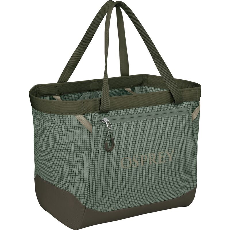 オスプレーパック メンズ 御徒面子 うしろ側容器に並べる・背嚢 Osprey Packs Transporter 28L Gear Tote Bag Pine Leaf/Earl Grey 薄墨色 バッグ-メンズバッグ