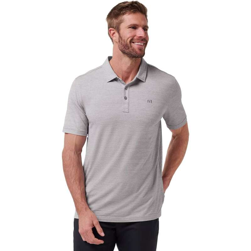トラビスマヒュー メンズ トップス ポロシャツ TravisMathew The Heater Polo - Men's Heather Microchip ヘザー|ReVida 店