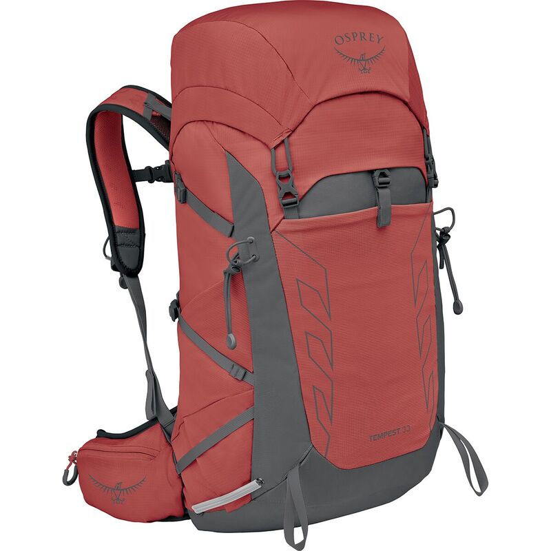 オスプレーパック レディース バッグ バックパック・リュックサック Osprey Packs Tempest 33L Backpack - Women's Red Pampas/Coal Grey グレー