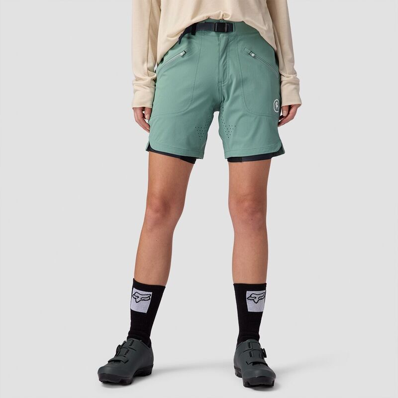 バックカントリー レディース ボトムス ハーフパンツ・ショーツ Backcountry Slickrock 7in Bike Short - Women's Oil Blue ブルー