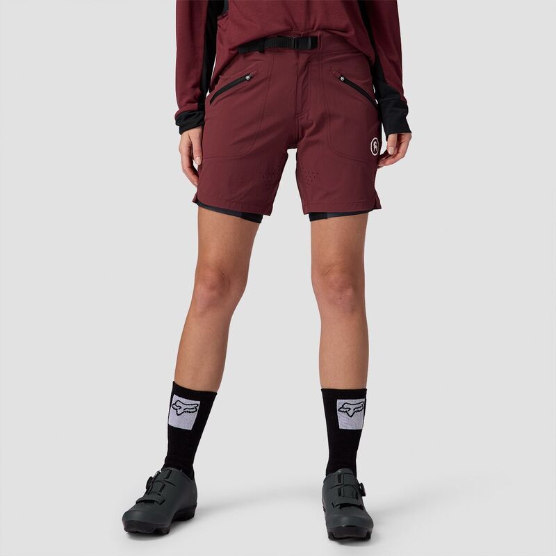 バックカントリー レディース ボトムス ハーフパンツ・ショーツ Backcountry Slickrock 7in Bike Short - Women's Red Mahogany レッド|ReVida 店