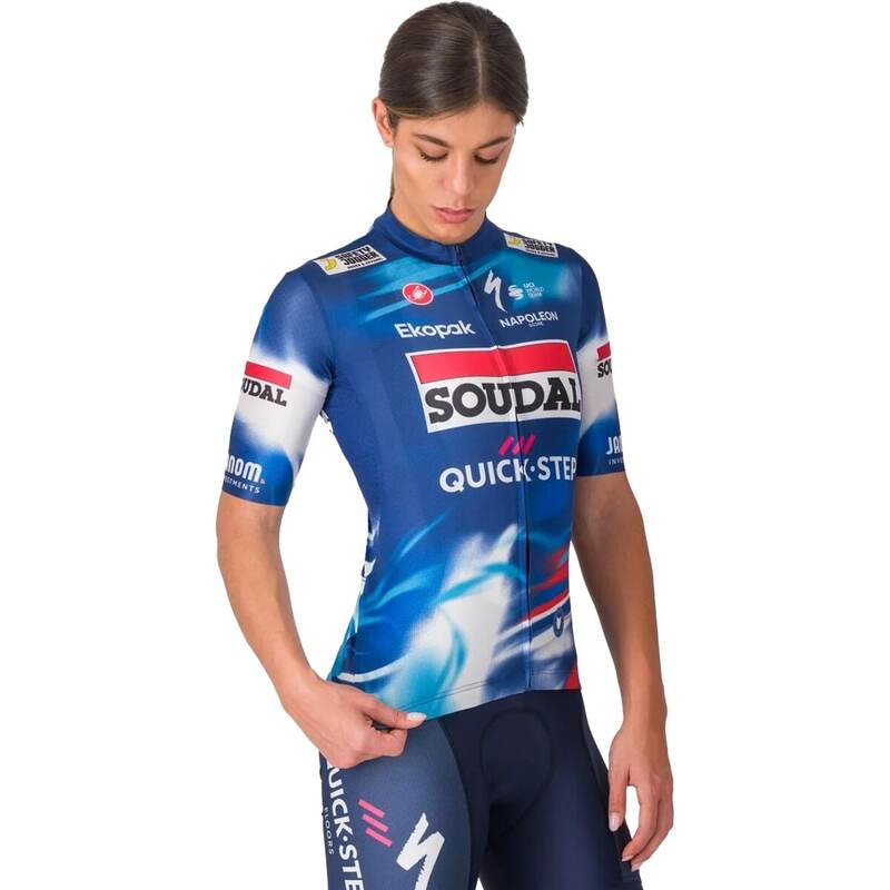 カステリ レディース トップス シャツ ジャージー Castelli Soudal/Q-S Competizione 3 Jersey - Women's Blue/Red ブルー