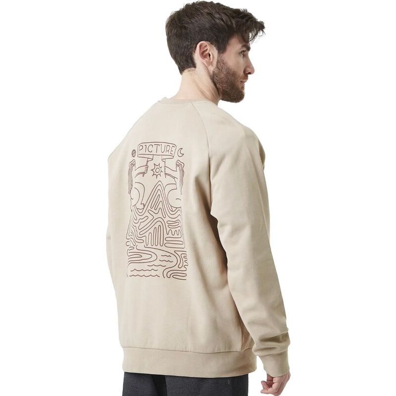 ピクチャー オーガニック メンズ アウター パーカー・スウェット スウェット シャツ Picture Organic Terra Crew Sweatshirt - Men's Plaza Taupe トープ|ReVida 店