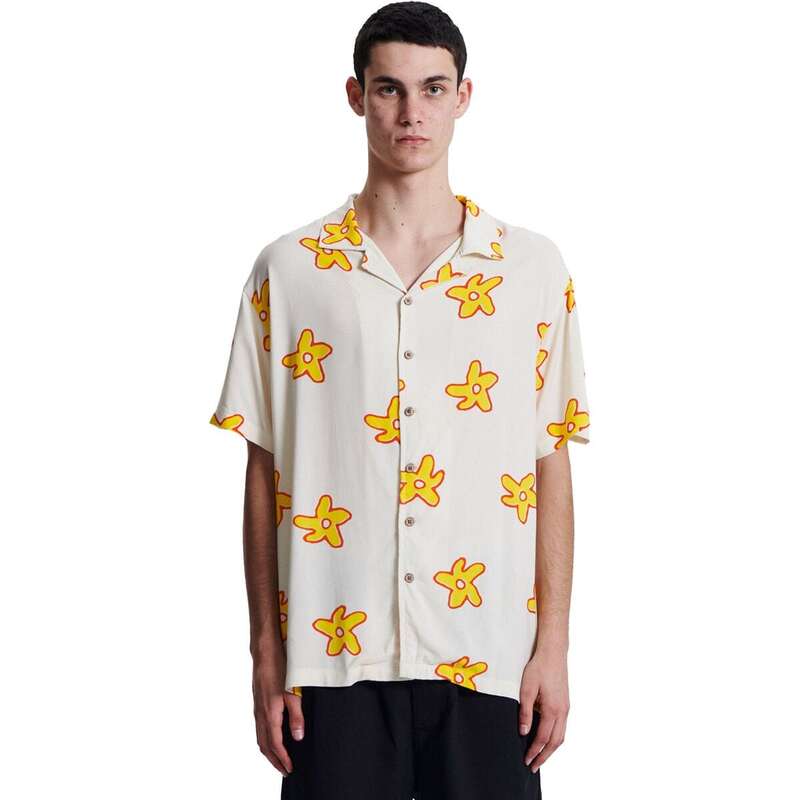 ティーシーエスエス メンズ トップス シャツ 半袖 The Critical Slide Society Seeker Short-Sleeve Resort Shirt - Men's White ホワイト