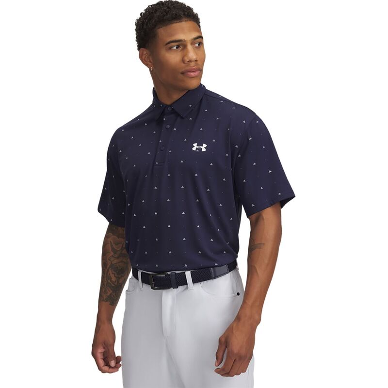 アンダーアーマー メンズ トップス ポロシャツ プリント Under Armour Playoff 3.0 Printed Polo - Men's Midnight Navy/White ホワイト