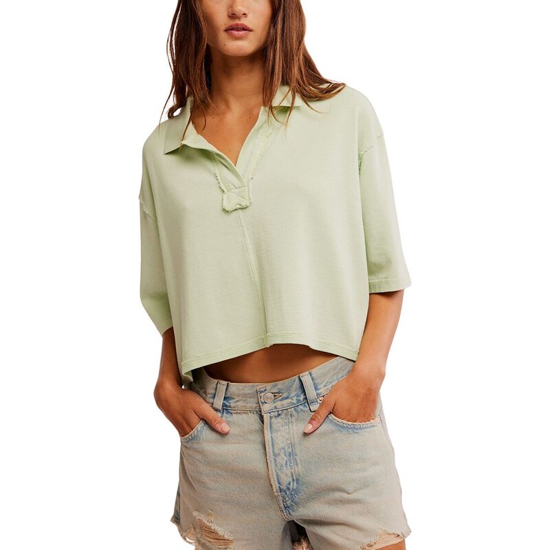 フリーピープル レディース トップス Tシャツ ポロシャツ Free People Denmark Polo - Women's Candy Mint ミント