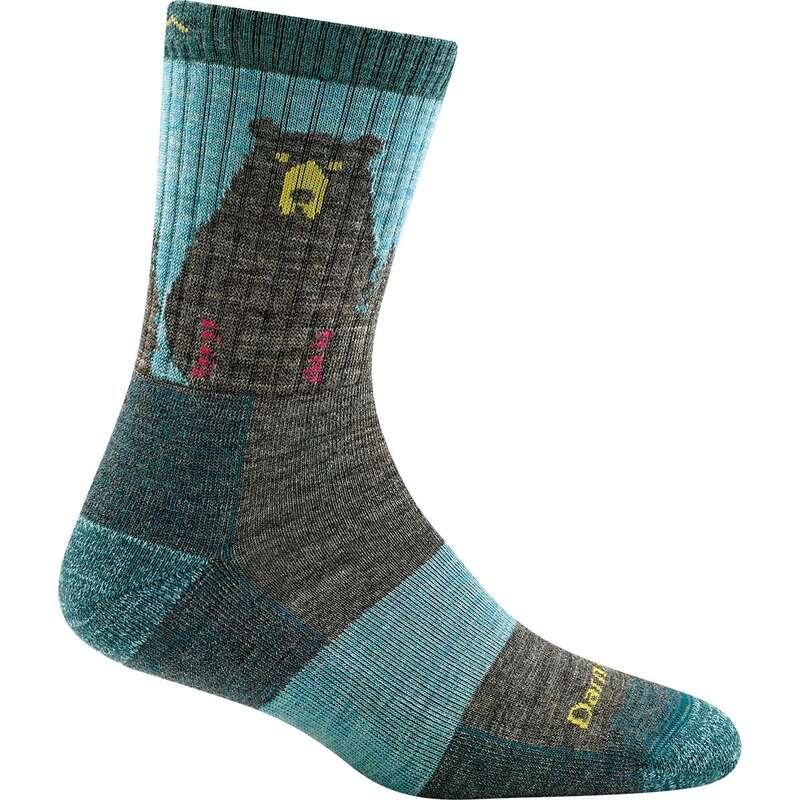 ダーンタフ レディース アンダーお召しもの ソックス Darn Tough Bear Town Micro Crew Light Cushion Sock - Women\u0027s Aqua アクア