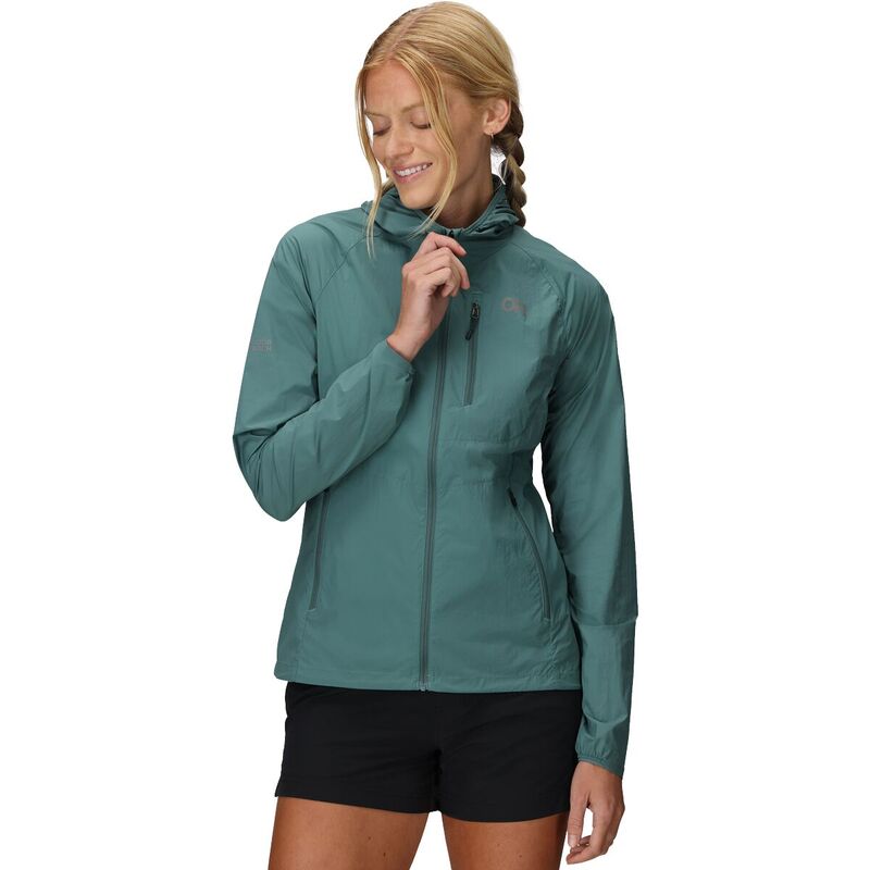 アウトドア問い合わせ レディース アウター 上衣・上衣 フーデッドジャケット 上衣 Outdoor Research Shadow Wind Hooded Jacket - Women\u0027s Neptune