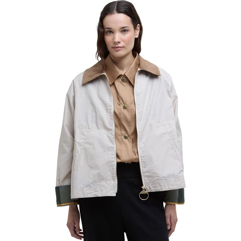 バブアー レディース アウター ジャケット・ブルゾン ジャケット Barbour Catlin Showerproof Jacket - Women's Oatmeal/Ancient Tartan オートミール