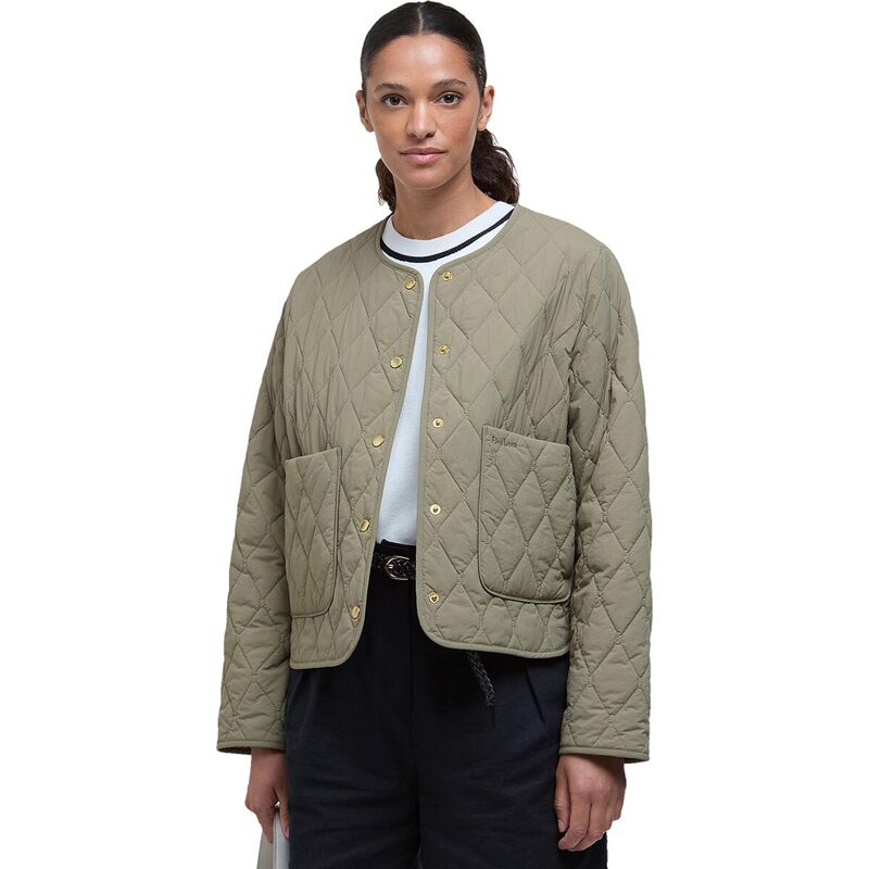 バブアー レディース アウター ジャケット・ブルゾン ジャケット Barbour Monroe Quilt Jacket - Women's Dusky Green/Rosemary Tartan グリーン