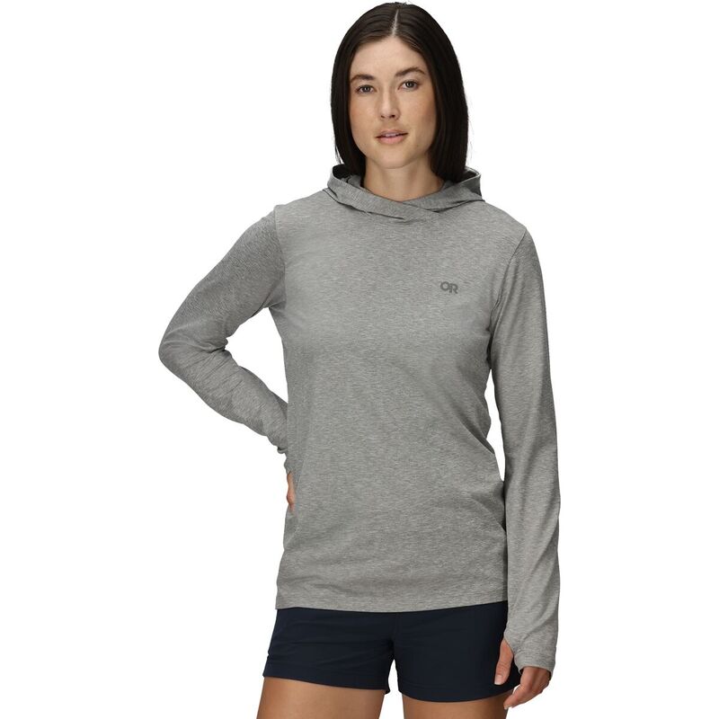アウトドアリサーチ レディース トップス Tシャツ パーカー Outdoor Research ActiveIce Spectrum Sun Hoodie - Women's Grey Heather グレー