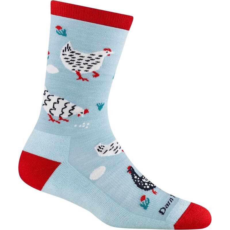 ダーンタフ レディース アンダーお召しもの ソックス Darn Tough Mother Clucker Crew Lightweight Sock + Cushion - Women\u0027s Skylight