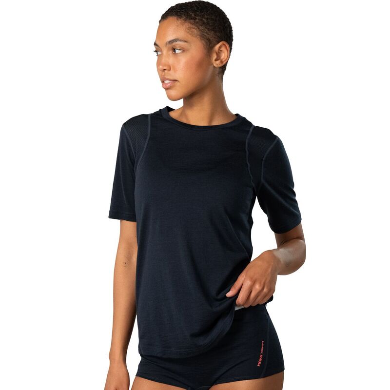 カリ ツラー レディース トップス Tシャツ ウール シャツ Kari Traa Embla Wool T-Shirt - Women's Royal