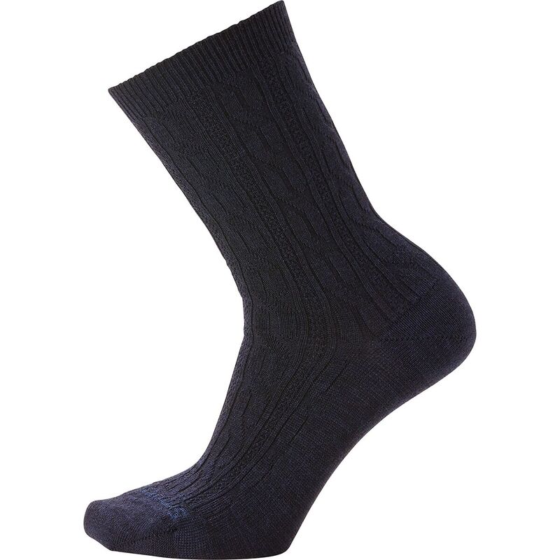 かっこ良い羊毛 レディース アンダーお召しもの ソックス Smartwool Everyday Cable Crew Sock - Women\u0027s Deep Navy Heather ギョリュウモドキ