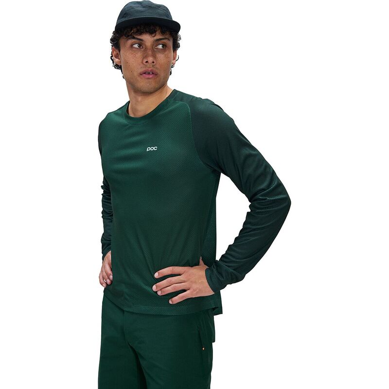 ピーオーシー メンズ トップス Tシャツ ジャージー 長袖 POC Motion Air Long-Sleeve Jersey Pargasite Green グリーン