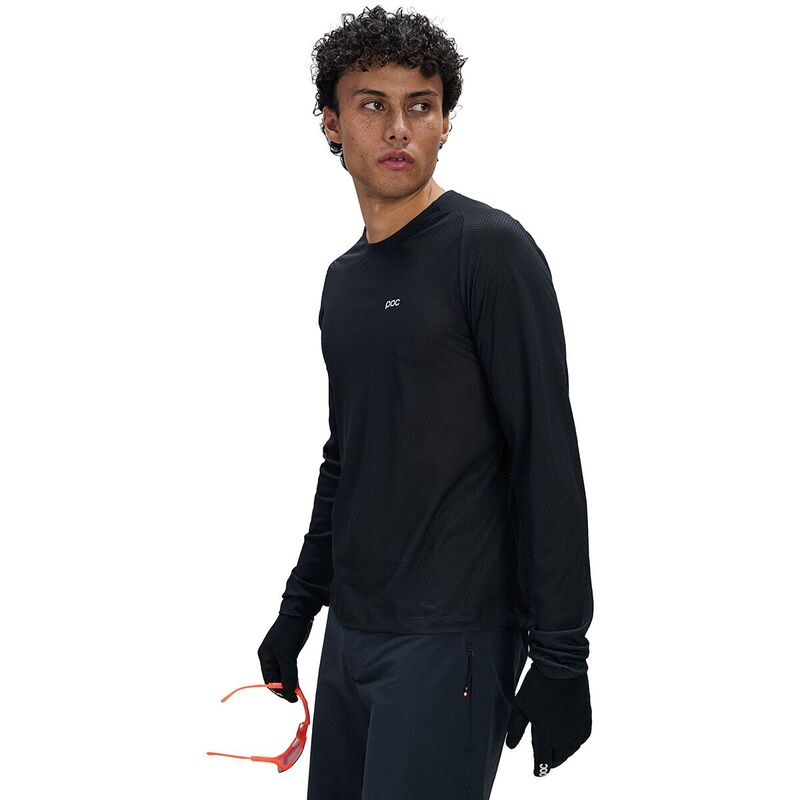 ピーオーシー メンズ トップス Tシャツ ジャージー 長袖 POC Motion Air Long-Sleeve Jersey Uranium Black ブラック