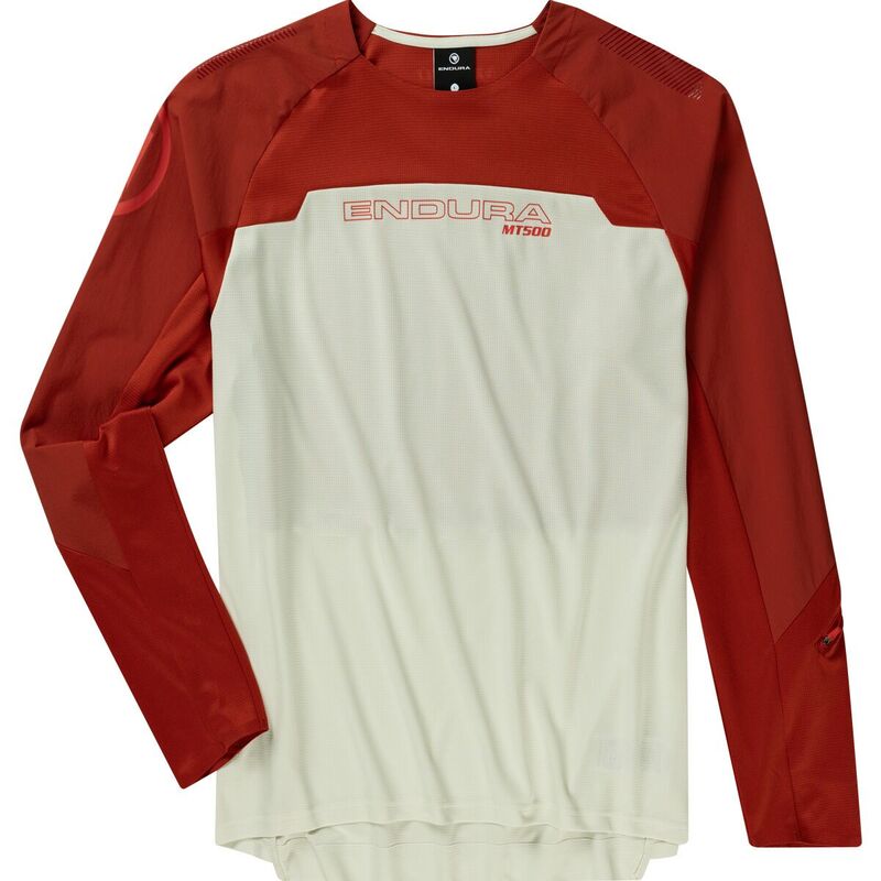 エンデュラ メンズ トップス Tシャツ ジャージー 長袖 Endura MT500 Burner Long-Sleeve Jersey - Men's Brick Red レッド