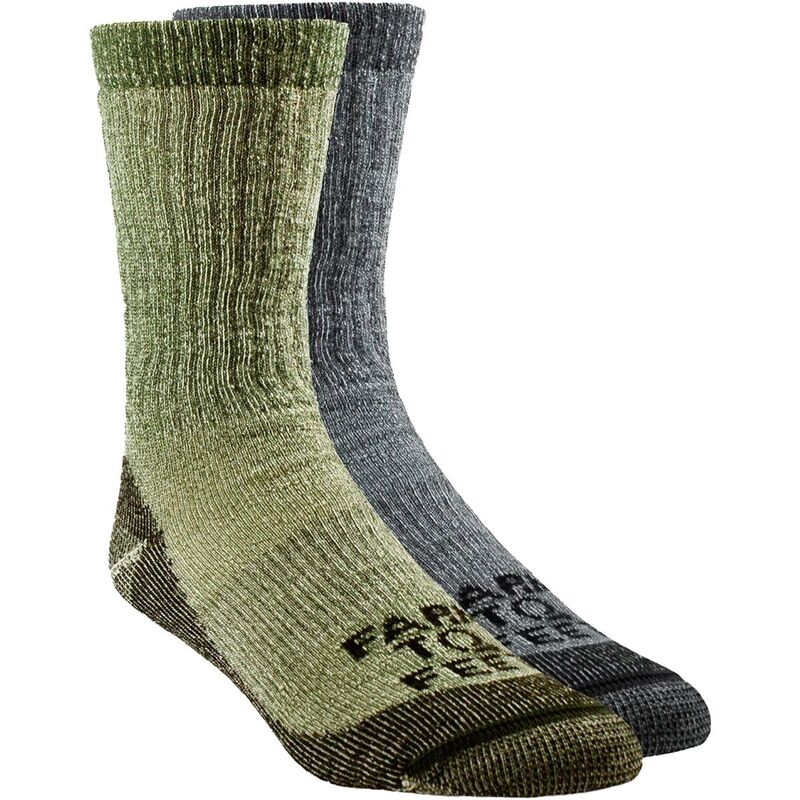 ファーム トゥ フィート レディース アンダーウェア 靴下 Farm To Feet Boulder Medium Weight Crew Hiking Sock Dark Shadow & Winter Moss