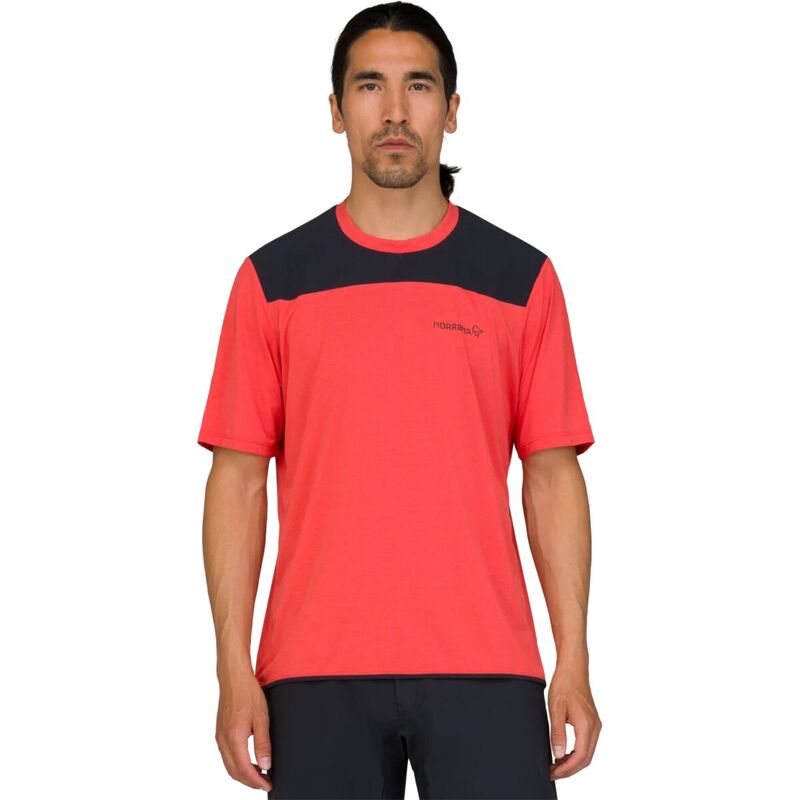 ノローナ メンズ トップス Tシャツ Norrona Skibotn Equaliser Tech T-Shirt - Men's Paprika