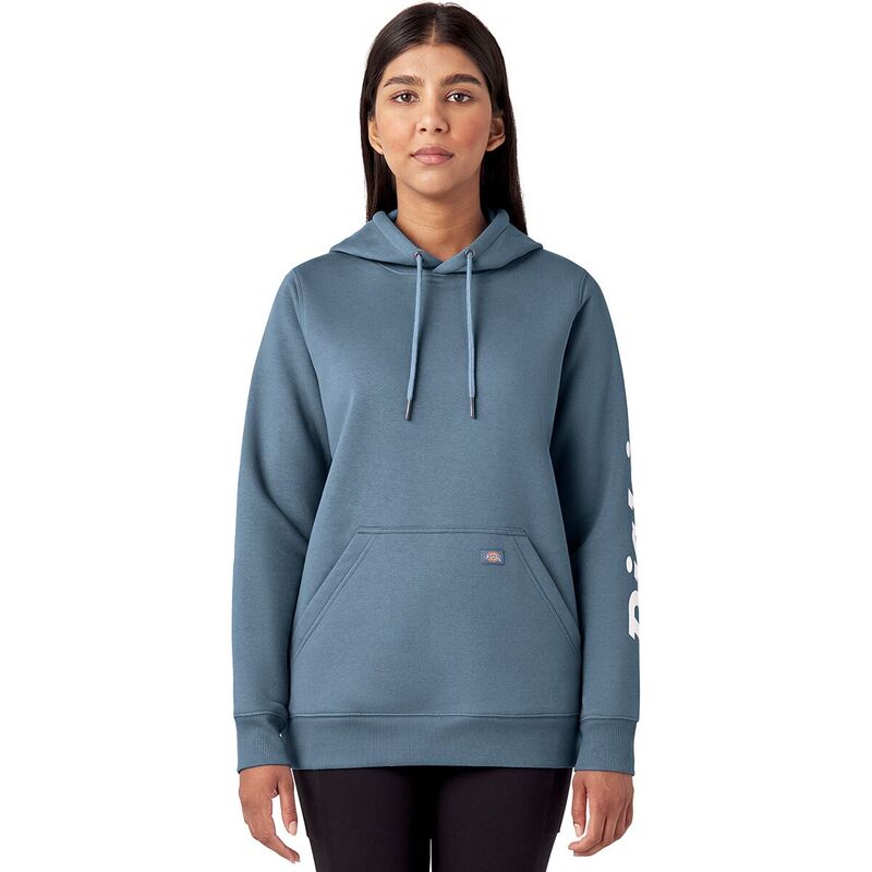 ディッキーズ レディース アウター ジャケット・ブルゾン ロゴ Dickies Heavyweight Logo Sleeve Pullover - Women's Coronet Blue ブルー｜ReVida 店 6,735円