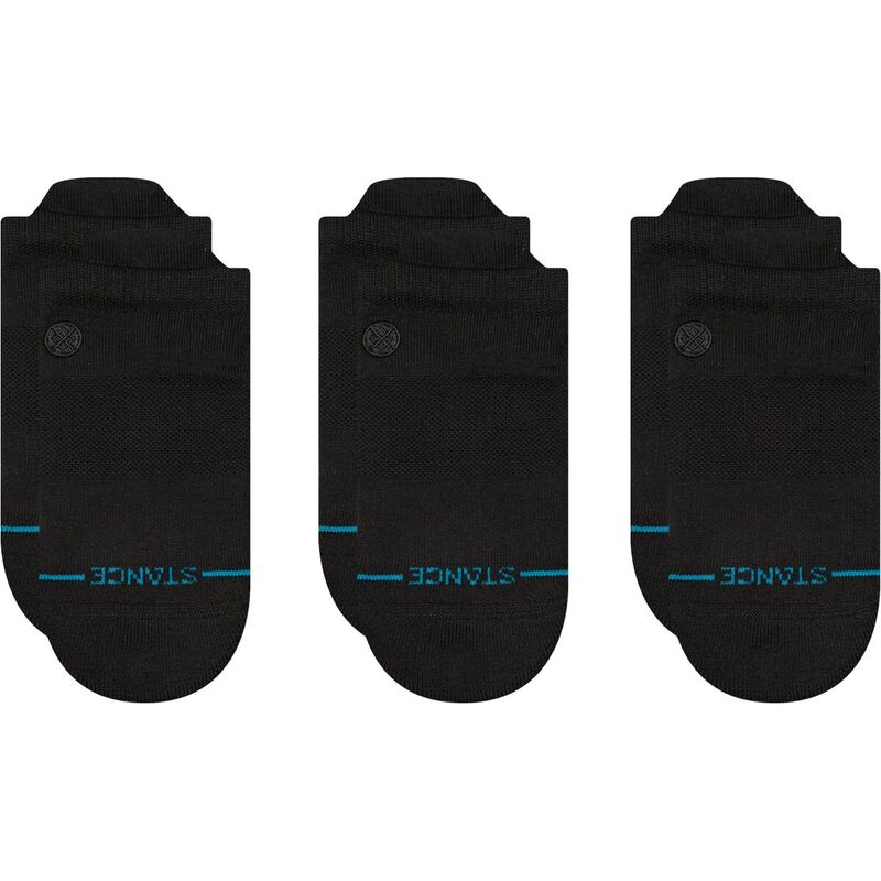 スタンス メンズ アンダーウェア 靴下 Stance Icon Low Tab Sock - 3-Pack Black ブラック｜ReVida 店