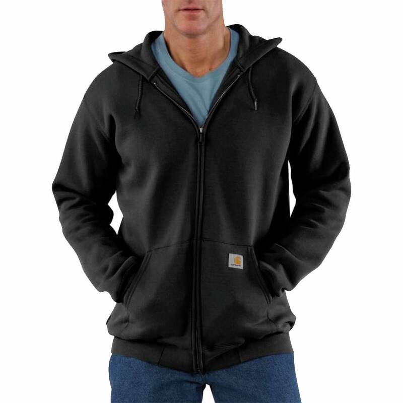 カーハート メンズ アウター パーカー・スウェット スウェット シャツ Carhartt Midweight Full-Zip Hooded Sweatshirt - Men's Black ブラック