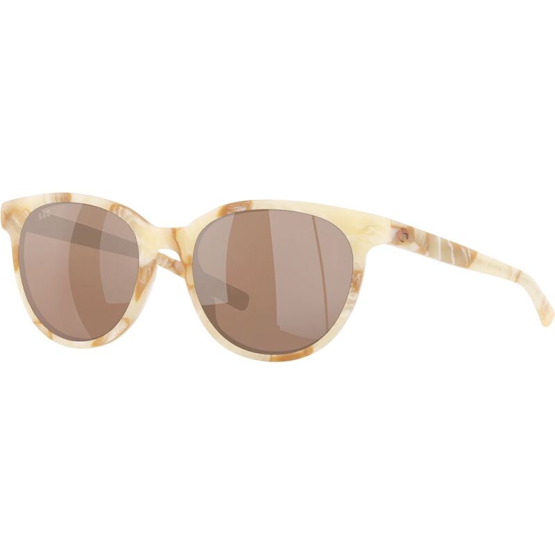 コスタ レディース 付属品 サングラス・アイウェア Costa Isla 580G Polarized Sunglasses - Women\u0027s Shiny Seashell/Copper Silver Mirror 580G しろがね色