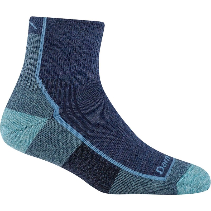 ダーンタフ レディース アンダーお召しもの ソックス Darn Tough Hiker 1/4 Cushion Sock - Women\u0027s Blue Jay 青色