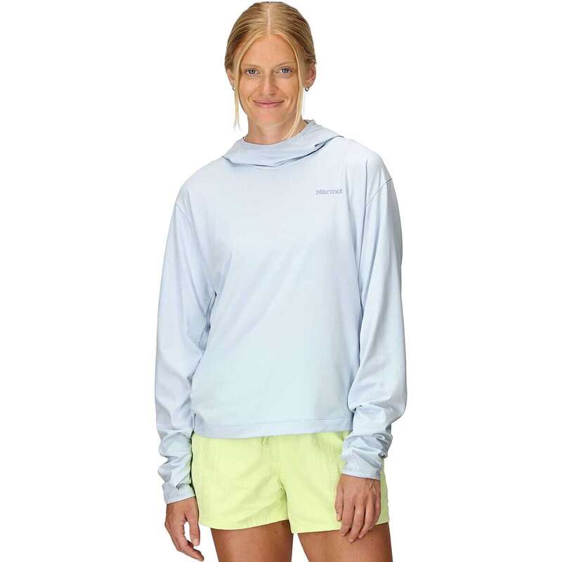 モルモット レディース アウター パーカー・スウェット パーカー Marmot AirExchange SolarShield Hoodie - Women\u0027s Vapor パーカー-レディースファッション