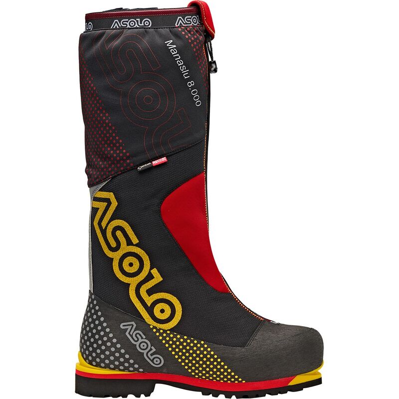 アゾロ メンズ シューズ ブーツ・レインブーツ Asolo Manaslu 8000 Mountaineering Boot - Men\u0027s Black/Red 黒いこと