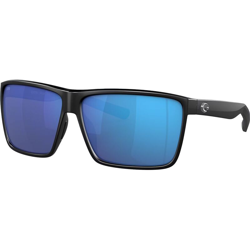 コスタ メンズ アクセサリー サングラス・アイウェア Costa Rincon 580P Polarized Sunglasses Matte Black/Blue Mirror 580P ブラック
