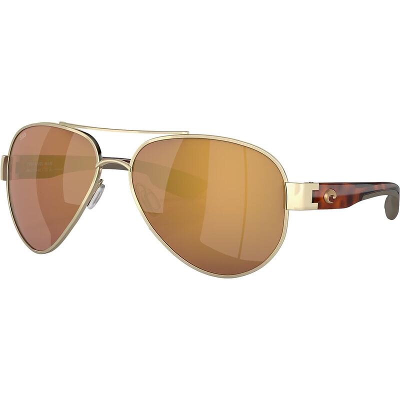 コスタ メンズ アクセサリー サングラス・アイウェア Costa South Point Polarized 580G Sunglasses Brushed Gold/Gold Mirror 580G ゴールド