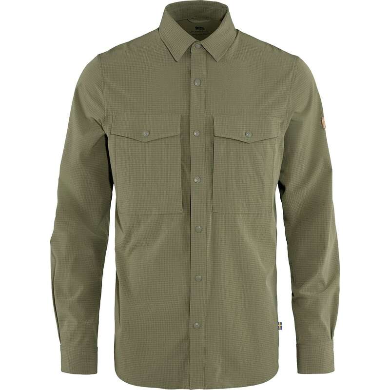 フェールラーベン メンズ トップス シャツ Fjallraven Abisko Trekking Shirt - Men's Light Olive オリーブ｜ReVida 店