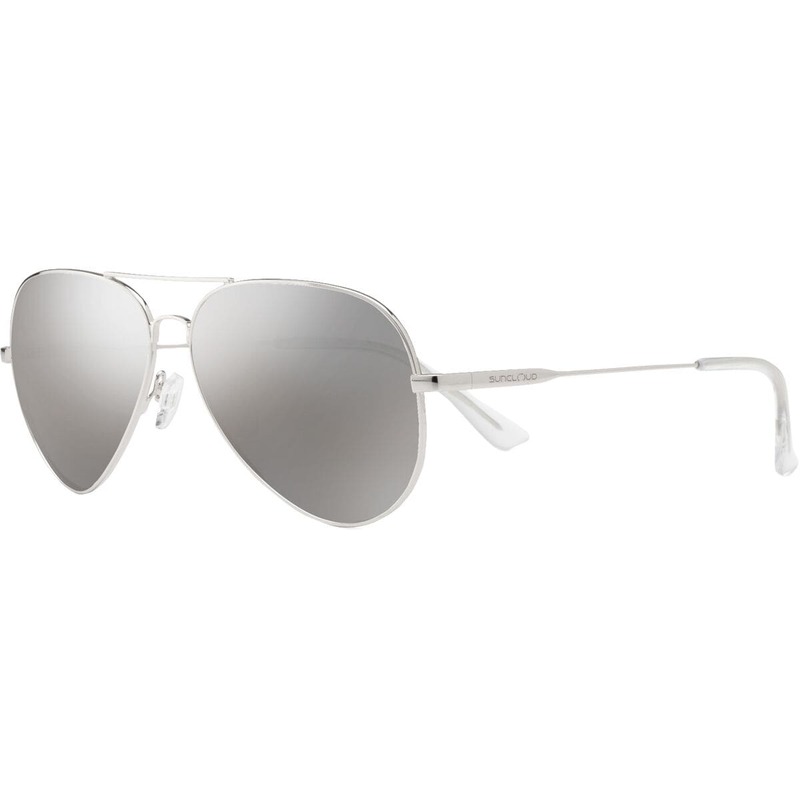 サンクラウドポラライズド メンズ アクセサリー サングラス・アイウェア Suncloud Polarized Optics Hard Deck Polarized Sunglasses Silver/Polarized Silver Mirror シルバー