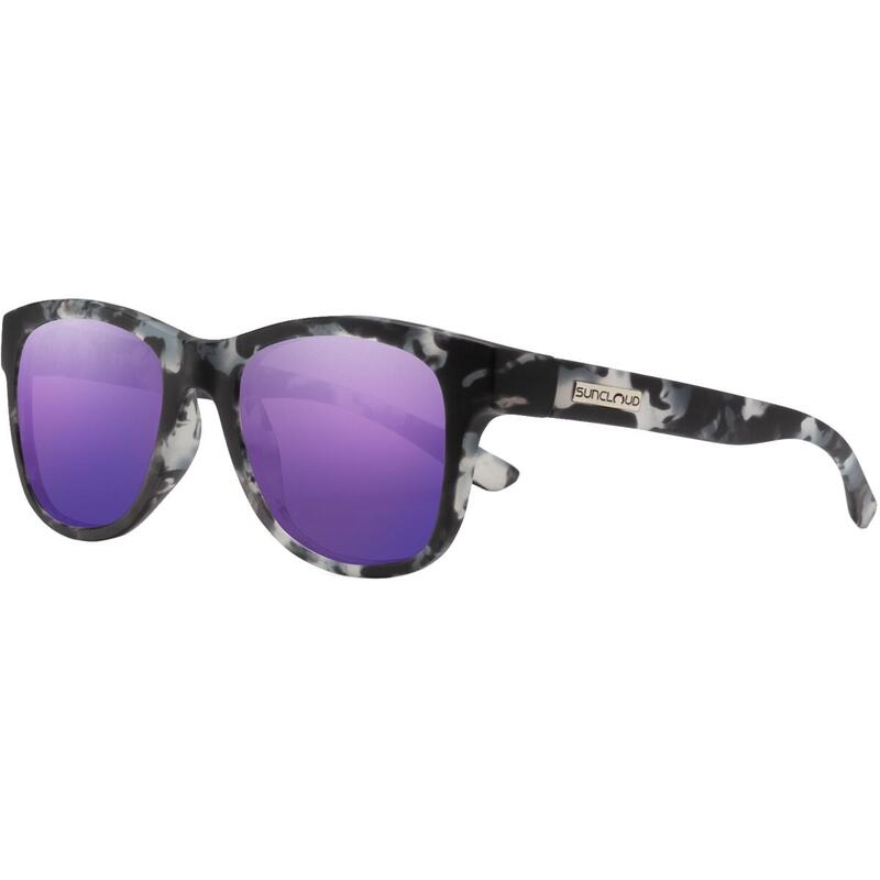 サンクラウドポラライズド メンズ アクセサリー サングラス・アイウェア Suncloud Polarized Optics Leeway Polarized Sunglasses Matte Ice Tortoise/Polarized Purple Mirror パープル